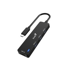 Hub Genius UH-400 USB-C 4-Port Black