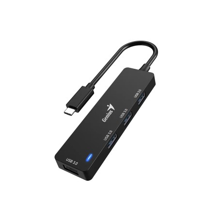 Hub Genius UH-400 USB-C 4-Port Black