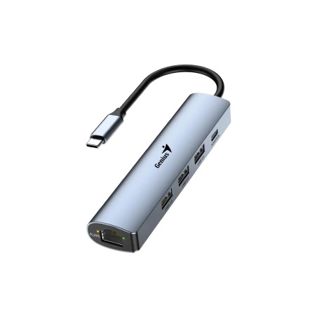 Hub Genius UH-545 USB-C 4-en-1 Gris