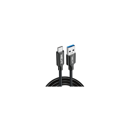 Cable Kelyx USB-C 60W 10Gbps 1m Negro