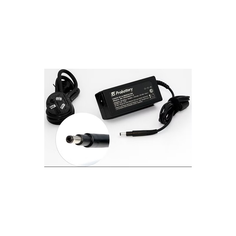Cargador ProBattery 65W 18.5V 3.5A HP DC 4.8x1.7 Cargador ProBattery 65W 18.5V 3.5A HP DC 4.8x1.7