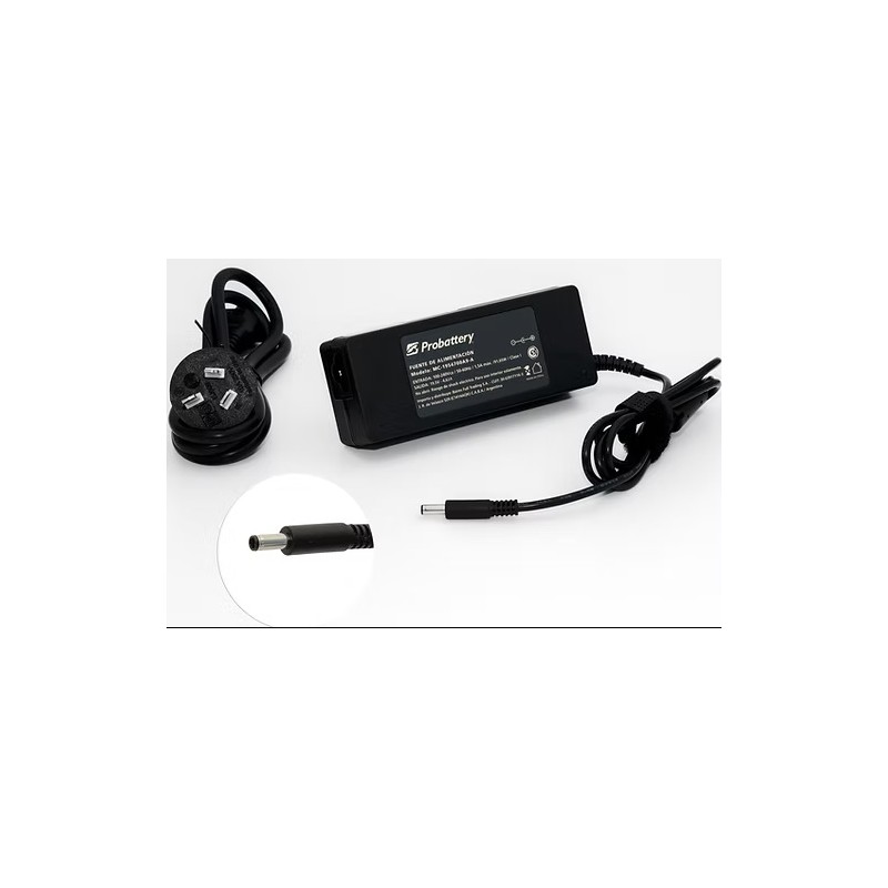 Cargador ProBattery 65W 19.5V 3.33A Dell DC 4.5*3.0 Cargador ProBattery 65W 19.5V 3.33A Dell DC 4.5*3.0