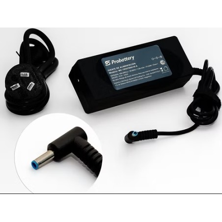 Cargador ProBattery 65W 19.5V 3.33A HP Pin Azul