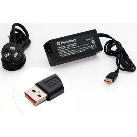 Cargador ProBattery 65W 20V 3.25A Lenovo USB Type Yoga3
