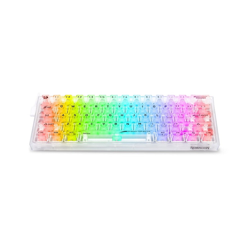 Teclado Redragon Fizz Pro K617 SE White Transparent Teclado Redragon Fizz Pro K617 SE White Transparent