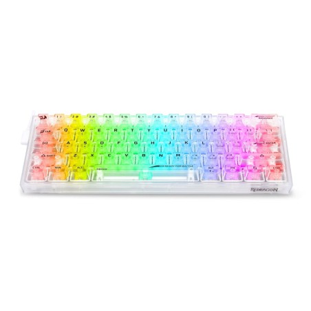 Teclado Redragon Fizz Pro K617 SE White Transparent