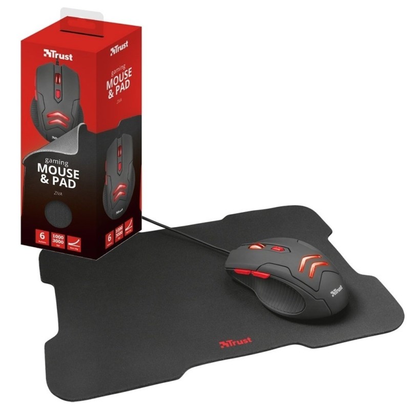 Trust Ziva Gaming Mouse (incluye pad) Trust Ziva Gaming Mouse (incluye pad)