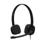 Logitech H151 Wired Stereo Headset Black