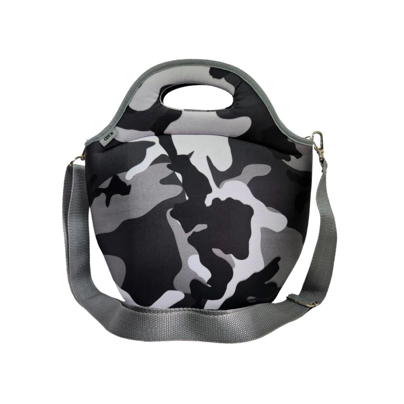 Lunchera neoprene camuflado gris Lunchera neoprene camuflado gris