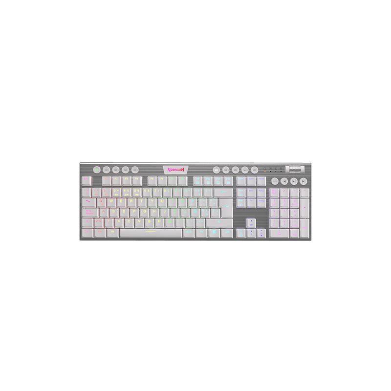 Teclado Redragon Horus FS K619W White Cable Teclado Redragon Horus FS K619W White Cable