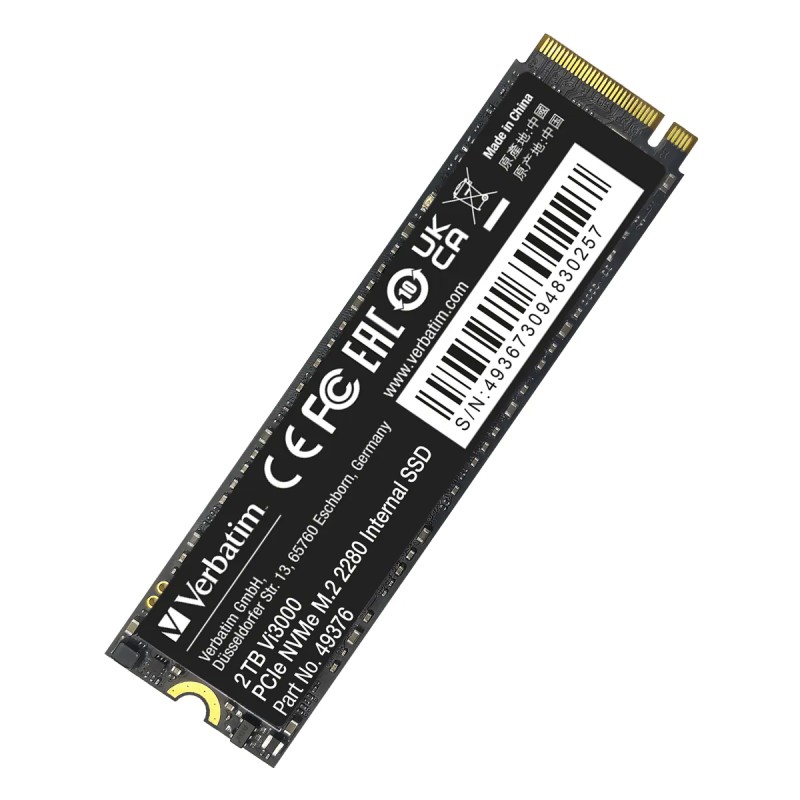 Disco SSD NVMe Verbatim Vi3000 PCIe 3.0 2TB Disco SSD NVMe Verbatim Vi3000 PCIe 3.0 2TB