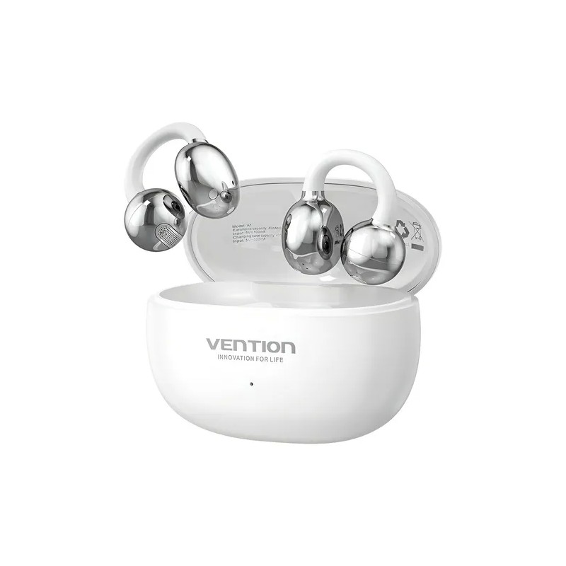 Auriculares Open Ear Bluetooth Vention Echo Clip A1 White Auriculares Open Ear Bluetooth Vention Echo Clip A1 White