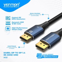 Cable DisplayPort 1.4 Vention HCELH 2 m