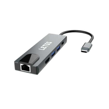 Hub USB-C Letos LE-HB005 Multi-puerto (5 en 1)