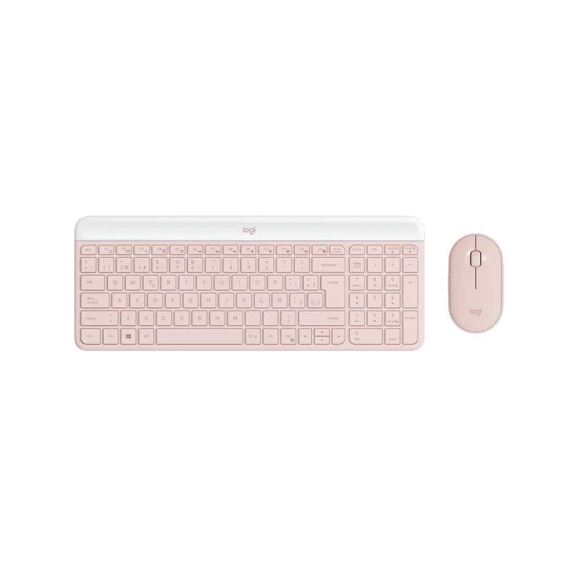 Combo Teclado + Mouse Logitech MK470 Slim Rose