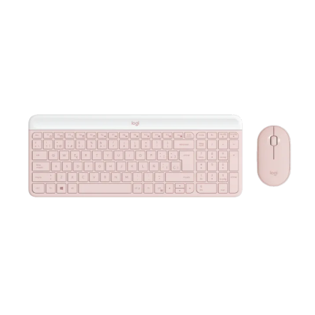 Combo Teclado + Mouse Logitech MK470 Slim Rose